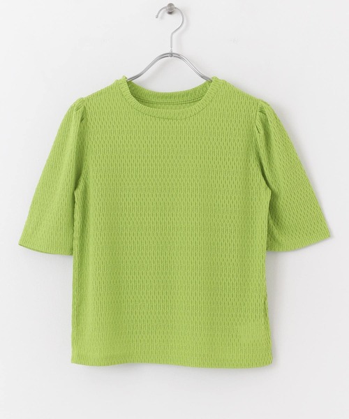 URBAN RESEARCH（アーバンリサーチ）の「カットレースパフTシャツ（Tシャツ/カットソー・レディース・ブラック/オフホワイト/グリーン・FREE）」の17枚目の写真