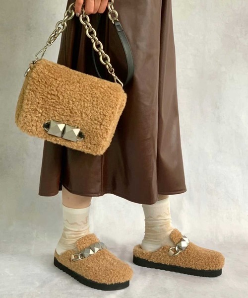 ASH（アッシュ）の「【FELIA BIS】ファーミニショルダーバッグ（ショルダーバッグ・レディース・ブラウン・ONE SIZE）」の7枚目の写真