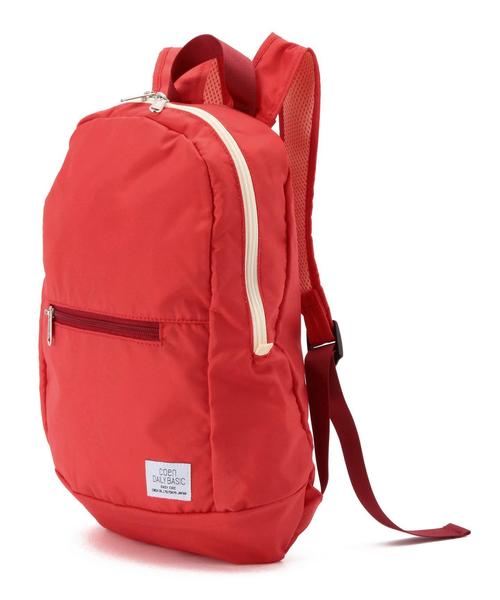 coen（コーエン）の「【coen kids】カラージップデイパック（リュックサック）（バックパック/リュック・キッズ・コバルトブルー/レッド・FREE）」の3枚目の写真