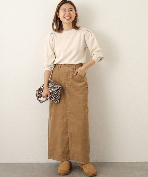 JOURNAL STANDARD relume(ジャーナルスタンダード レリューム)の「ウォッシャブルパフスリーブプルオーバー(ニット/セーター・レディース・ブラック/アイボリー/レッド・FREE)」の12枚目の写真