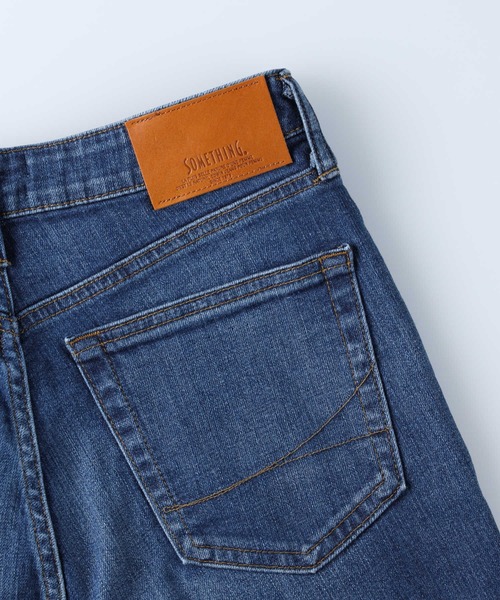 SOMETHING（サムシング）の「【SOMETHING】「ELSA」ストレートデニムパンツ（デニムパンツ・レディース・ダークインディゴブルー・S/L/XS/M）」の5枚目の写真