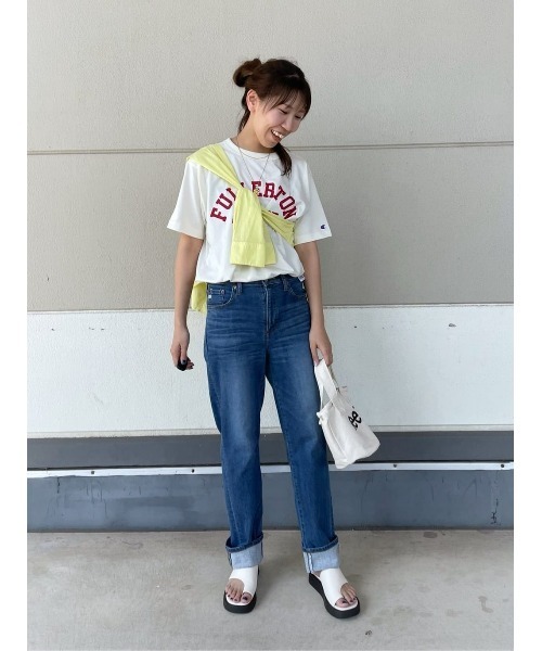 SOMETHING（サムシング）の「【SOMETHING】「ELSA」ストレートデニムパンツ（デニムパンツ・レディース・ダークインディゴブルー・S/L/XS/M）」の10枚目の写真