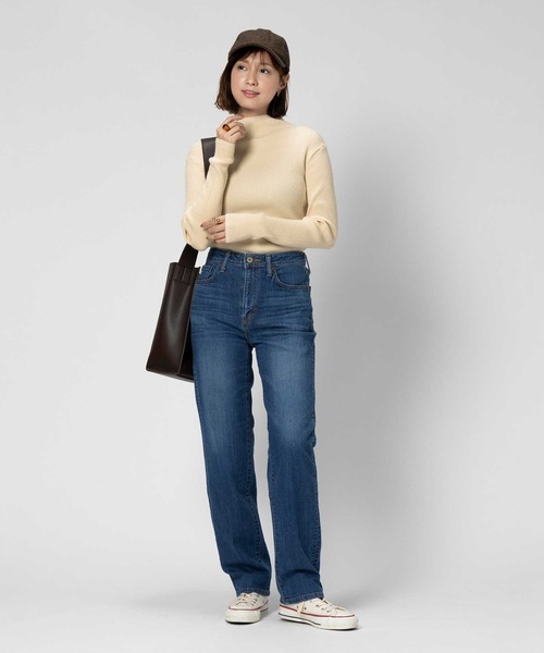 SOMETHING（サムシング）の「【SOMETHING】「ELSA」ストレートデニムパンツ（デニムパンツ・レディース・ダークインディゴブルー・S/L/XS/M）」の16枚目の写真