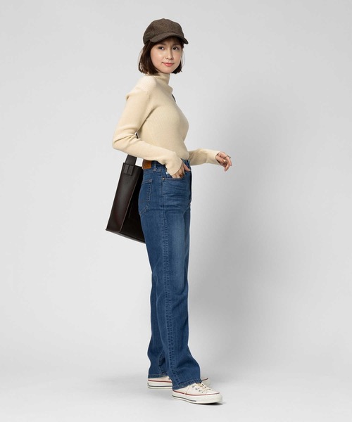 SOMETHING（サムシング）の「【SOMETHING】「ELSA」ストレートデニムパンツ（デニムパンツ・レディース・ダークインディゴブルー・S/L/XS/M）」の15枚目の写真