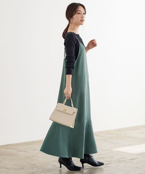 ピーチスキンマーメイドキャミワンピース