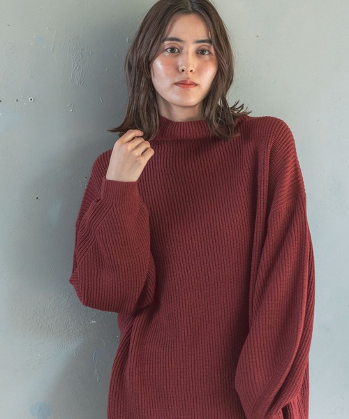 LEPSIM（レプシィム）の「7ゲージボトルネック満たされニット 294943