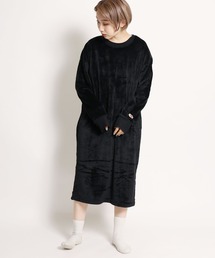 FRUIT OF THE LOOM | FRUIT OF THE LOOM/フルーツオブザルーム ボアUネックワンピース 長袖ワンピース(ワンピース)