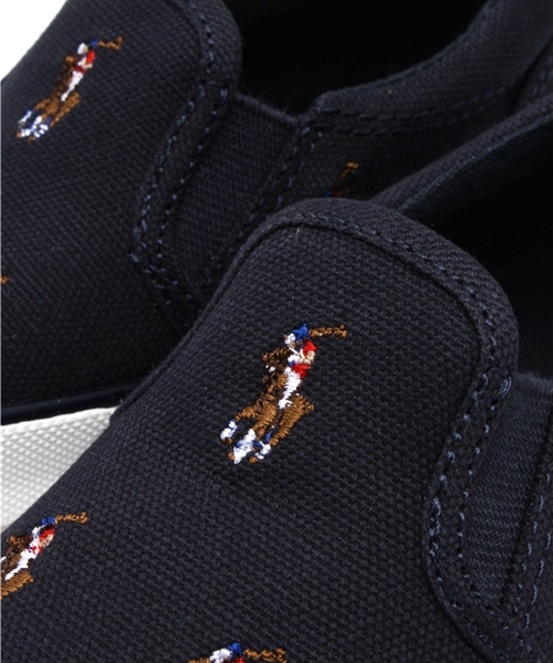 styles（スタイルス）の「ベビー キッズ ポロ ラルフ スリッポン POLO BAL HARBOUR REPEAT MULTI（スニーカー・キッズ・ホワイト/ネイビー・11cm/13cm/14cm/12cm/15cm）」の10枚目の写真
