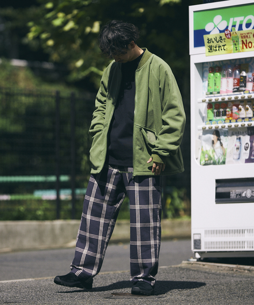ARMY TWILL（アーミーツイル）の「【ARMY TWILL/アーミーツイル】別注 FLEECE RIB BZ（ブルゾン・メンズ・ブラック/カーキ/ネイビー・MEDIUM/LARGE）」の4枚目の写真