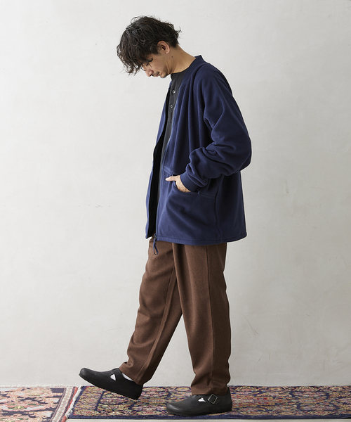 ARMY TWILL（アーミーツイル）の「【ARMY TWILL/アーミーツイル】別注 FLEECE RIB BZ（ブルゾン・メンズ・ブラック/カーキ/ネイビー・MEDIUM/LARGE）」の16枚目の写真