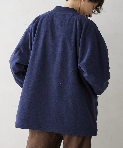 ARMY TWILL（アーミーツイル）の「【ARMY TWILL/アーミーツイル】別注 FLEECE RIB BZ（ブルゾン・メンズ・ブラック/カーキ/ネイビー・MEDIUM/LARGE）」の12枚目の写真