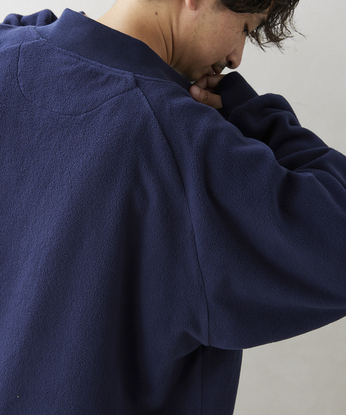 ARMY TWILL（アーミーツイル）の「【ARMY TWILL/アーミーツイル】別注 FLEECE RIB BZ（ブルゾン・メンズ・ブラック/カーキ/ネイビー・MEDIUM/LARGE）」の17枚目の写真
