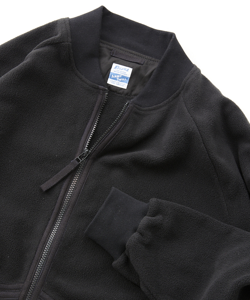 ARMY TWILL（アーミーツイル）の「【ARMY TWILL/アーミーツイル】別注 FLEECE RIB BZ（ブルゾン・メンズ・ブラック/カーキ/ネイビー・MEDIUM/LARGE）」の13枚目の写真