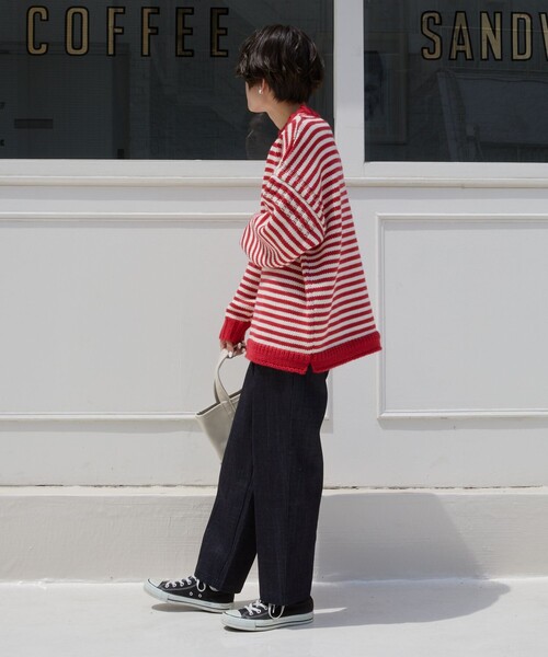 FREAK'S STORE（フリークスストア）の「【WEB限定】MACOBER×FREAK'S STORE/マコバー　別注ガンジーセーター（ニット/セーター・レディース・ベージュ/ネイビー/ブラウン/レッド/その他/ナチュラル・ﾌﾘ-）」の15枚目の写真