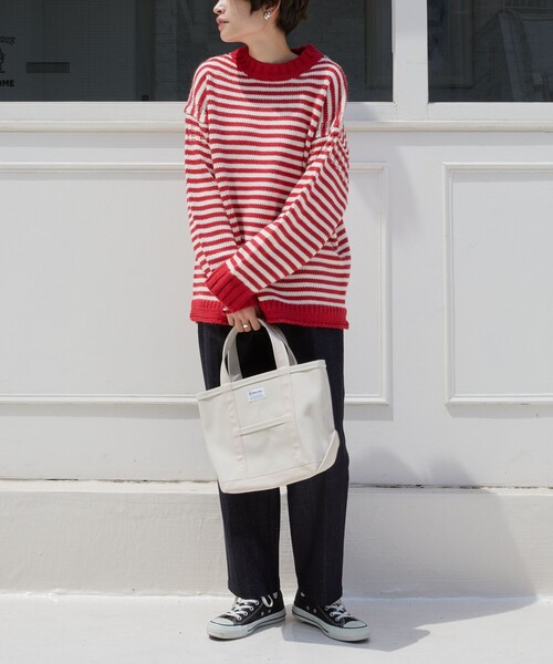 FREAK'S STORE（フリークスストア）の「【WEB限定】MACOBER×FREAK'S STORE/マコバー　別注ガンジーセーター（ニット/セーター・レディース・ベージュ/ネイビー/ブラウン/レッド/その他/ナチュラル・ﾌﾘ-）」の17枚目の写真