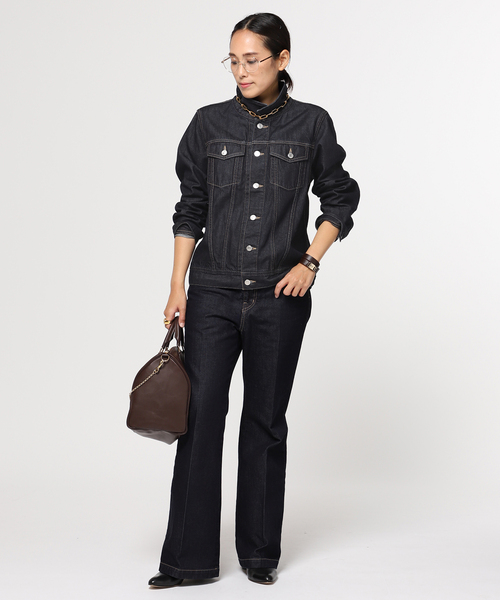 AP STUDIO（エーピーストゥディオ）の「SCENTOF ダークネイビーデニムジャケット（デニムジャケット・レディース・ネイビー・FREE）」の5枚目の写真