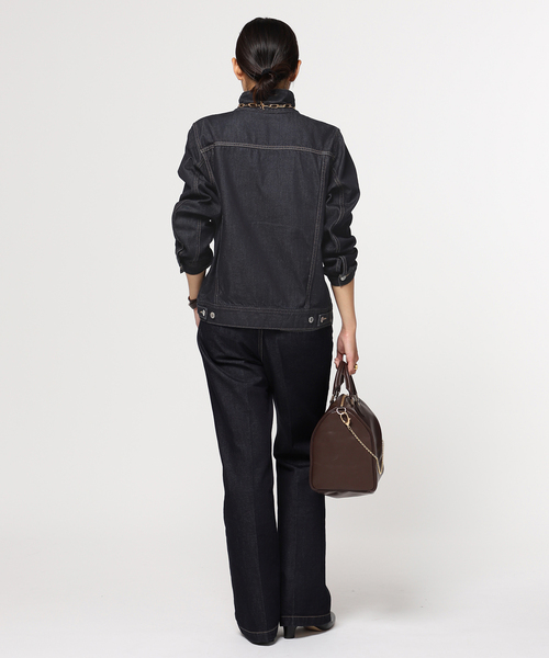 AP STUDIO（エーピーストゥディオ）の「SCENTOF ダークネイビーデニムジャケット（デニムジャケット・レディース・ネイビー・FREE）」の7枚目の写真