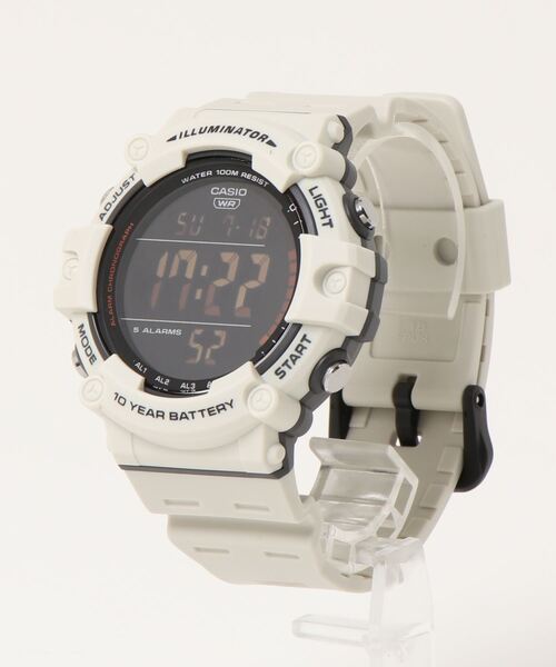 CASIO カシオ/ 10気圧防水 ラウンドフェイス ラバーベルト