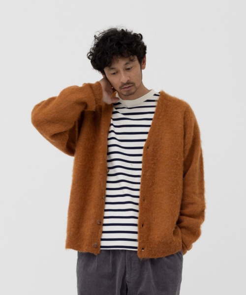 MAGIC NUMBER（マジック ナンバー）の「【MAGIC NUMBER】MOHAIR CARDIGAN KNIT（カーディガン/ボレロ・メンズ・オリーブ/オレンジ/レオパード・LARGE/MEDIUM/X-LARGE）」の10枚目の写真