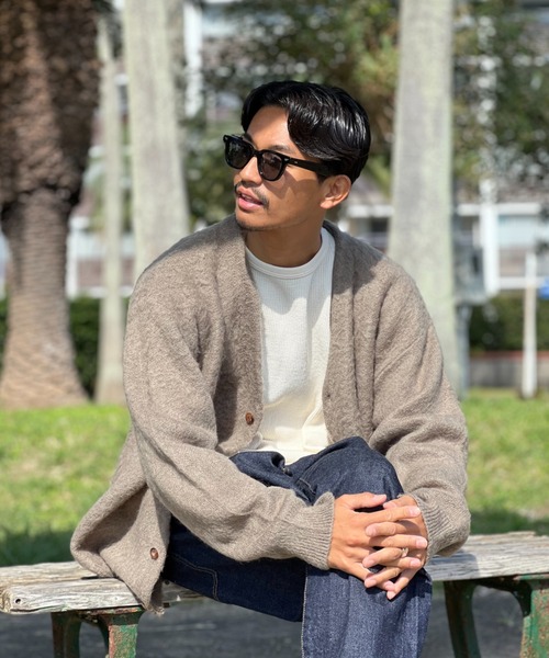 MAGIC NUMBER（マジック ナンバー）の「【MAGIC NUMBER】MOHAIR CARDIGAN KNIT（カーディガン/ボレロ・メンズ・オリーブ/オレンジ/レオパード・LARGE/MEDIUM/X-LARGE）」の18枚目の写真