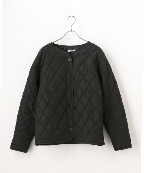 LASUD♡春使える！ノーカラーブルゾン♡新品　ライナー付 アウター ブルゾン レディース 秋冬 ジャケット ショート丈