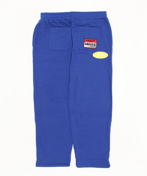 Beno(ビーノ)の「TCライト裏毛 ランダムワッペン ワイドスウェットパンツ(スウェットパンツ・メンズ・ロイヤルブルー/ブラック/オフホワイト/杢グレー/グリーン・M/L)」の11枚目の写真