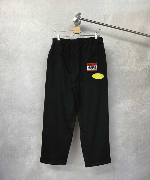 Beno(ビーノ)の「TCライト裏毛 ランダムワッペン ワイドスウェットパンツ(スウェットパンツ・メンズ・ロイヤルブルー/ブラック/オフホワイト/杢グレー/グリーン・M/L)」の6枚目の写真
