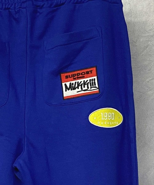 Beno(ビーノ)の「TCライト裏毛 ランダムワッペン ワイドスウェットパンツ(スウェットパンツ・メンズ・ロイヤルブルー/ブラック/オフホワイト/杢グレー/グリーン・M/L)」の15枚目の写真