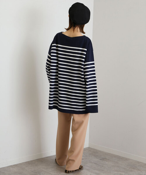 SLOBE IENA(スローブイエナ)の「PEダブルクロスイージーパンツ(その他パンツ・レディース・ネイビー/ベージュ・36/38)」の5枚目の写真