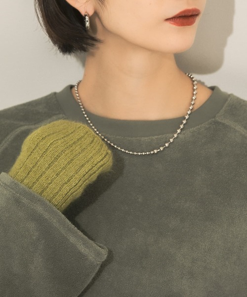 KBF(ケイビーエフ)の「マルチWAYボールチェーンネックレス(ネックレス・レディース・シルバー/ゴールド・ONE)」の2枚目の写真