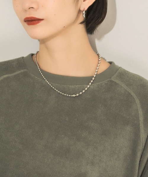 KBF(ケイビーエフ)の「マルチWAYボールチェーンネックレス(ネックレス・レディース・シルバー/ゴールド・ONE)」の4枚目の写真