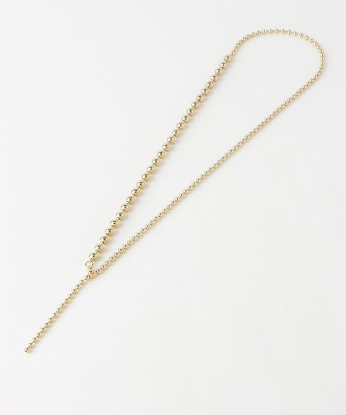 KBF(ケイビーエフ)の「マルチWAYボールチェーンネックレス(ネックレス・レディース・シルバー/ゴールド・ONE)」の7枚目の写真