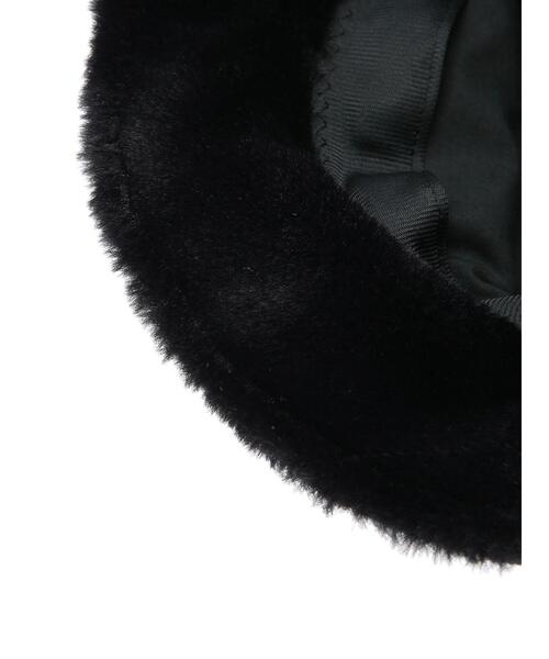 koe（コエ）の「フェイクスエードｘファーハット*（ハット・レディース・キャメル/ブラック/ライトベージュ・FREE）」の22枚目の写真