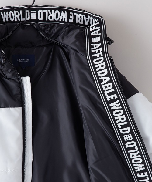 【BLUE STANDARD/ブルースタンダード】パフィースウェット ボタンレスカーディガン ロンT 2点セット ストレッチ 春服