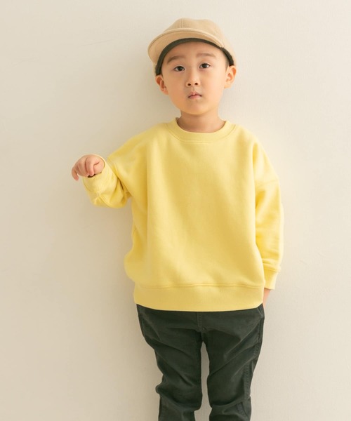 URBAN RESEARCH DOORS（アーバンリサーチドアーズ）の「裏起毛クルーネックスウェット(KIDS)（スウェット・キッズ・チャコールグレー/イエロー・120/135/150/105）」の5枚目の写真