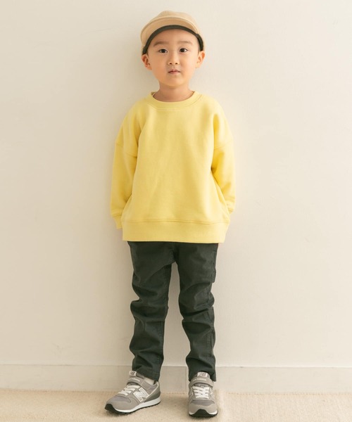 URBAN RESEARCH DOORS（アーバンリサーチドアーズ）の「裏起毛クルーネックスウェット(KIDS)（スウェット・キッズ・チャコールグレー/イエロー・120/135/150/105）」の7枚目の写真
