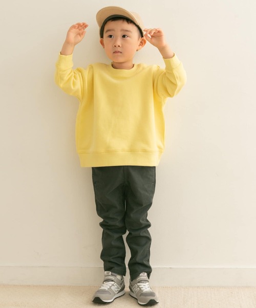URBAN RESEARCH DOORS（アーバンリサーチドアーズ）の「裏起毛クルーネックスウェット(KIDS)（スウェット・キッズ・チャコールグレー/イエロー・120/135/150/105）」の8枚目の写真