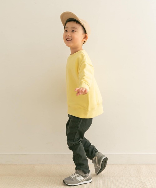 URBAN RESEARCH DOORS（アーバンリサーチドアーズ）の「裏起毛クルーネックスウェット(KIDS)（スウェット・キッズ・チャコールグレー/イエロー・120/135/150/105）」の9枚目の写真