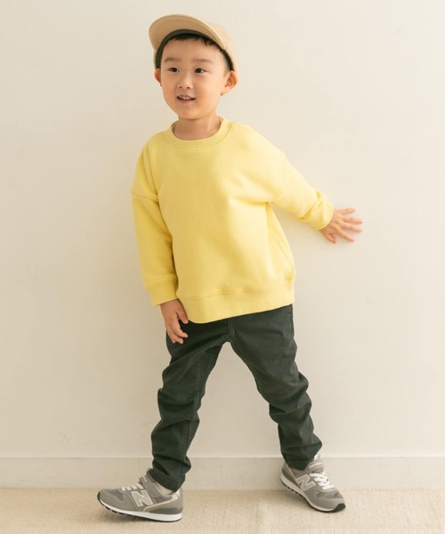 URBAN RESEARCH DOORS（アーバンリサーチドアーズ）の「裏起毛クルーネックスウェット(KIDS)（スウェット・キッズ・チャコールグレー/イエロー・120/135/150/105）」の11枚目の写真