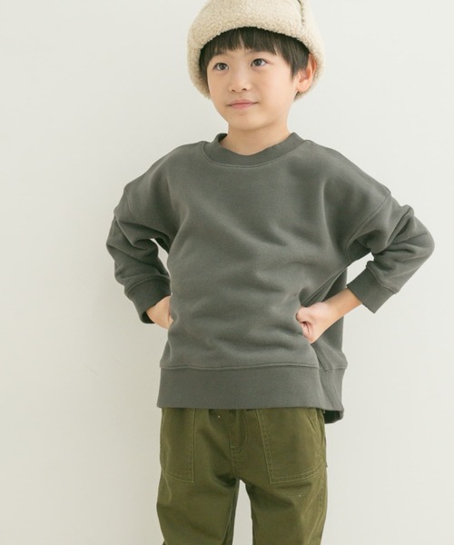 URBAN RESEARCH DOORS（アーバンリサーチドアーズ）の「裏起毛クルーネックスウェット(KIDS)（スウェット・キッズ・チャコールグレー/イエロー・120/135/150/105）」の12枚目の写真