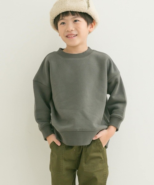URBAN RESEARCH DOORS（アーバンリサーチドアーズ）の「裏起毛クルーネックスウェット(KIDS)（スウェット・キッズ・チャコールグレー/イエロー・120/135/150/105）」の13枚目の写真