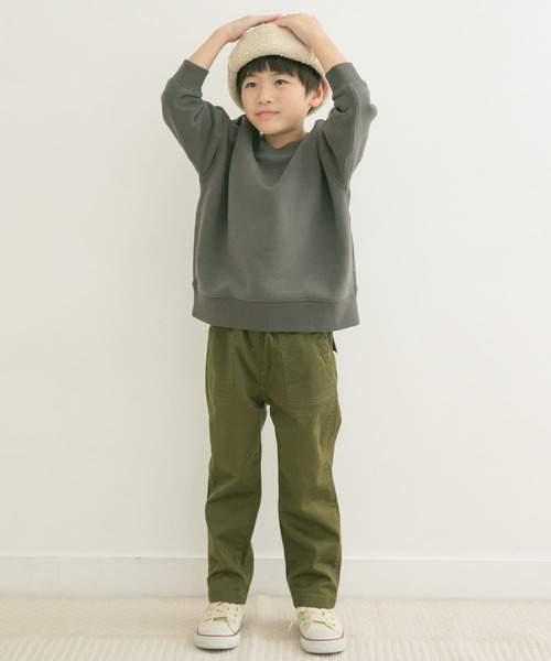 URBAN RESEARCH DOORS（アーバンリサーチドアーズ）の「裏起毛クルーネックスウェット(KIDS)（スウェット・キッズ・チャコールグレー/イエロー・120/135/150/105）」の15枚目の写真