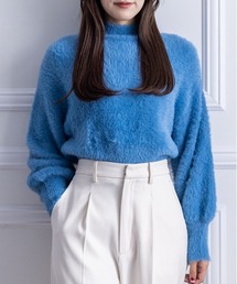 clear | フェザーハイネックニットトップス ≪2022AW新作≫(ニット/セーター)