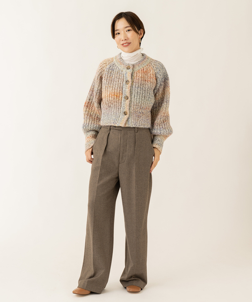 journal standard L'essage（ジャーナルスタンダードレサージュ）の「LANTANA カーディガン（カーディガン/ボレロ・レディース・ベージュ/ブルー系その他・FREE）」の3枚目の写真