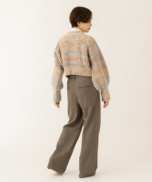 journal standard L'essage（ジャーナルスタンダードレサージュ）の「LANTANA カーディガン（カーディガン/ボレロ・レディース・ベージュ/ブルー系その他・FREE）」の5枚目の写真