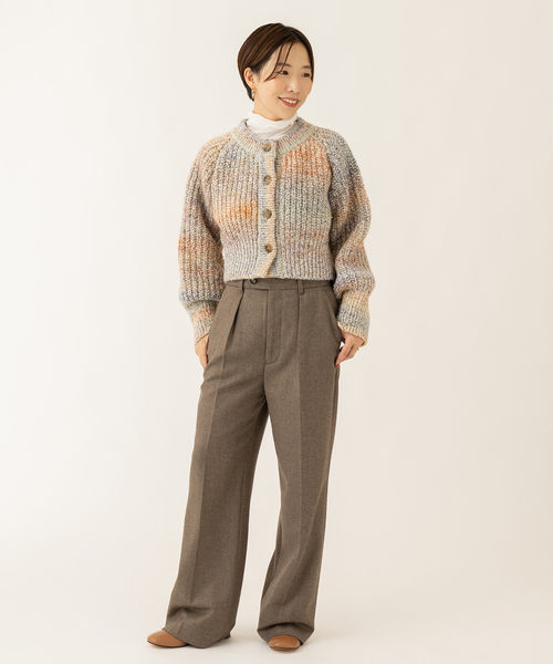 journal standard L'essage（ジャーナルスタンダードレサージュ）の「LANTANA カーディガン（カーディガン/ボレロ・レディース・ベージュ/ブルー系その他・FREE）」の6枚目の写真