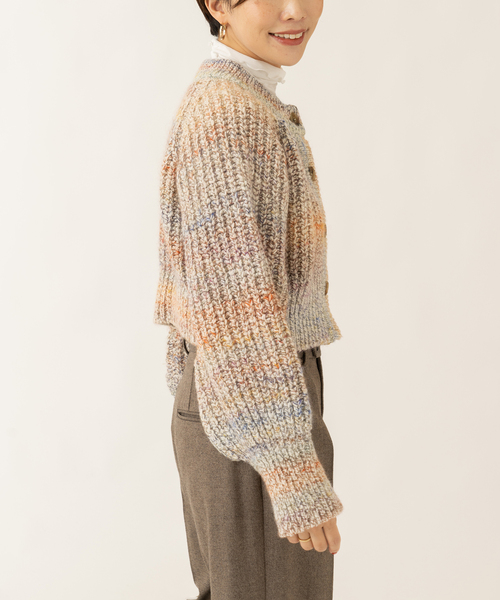 journal standard L'essage（ジャーナルスタンダードレサージュ）の「LANTANA カーディガン（カーディガン/ボレロ・レディース・ベージュ/ブルー系その他・FREE）」の8枚目の写真