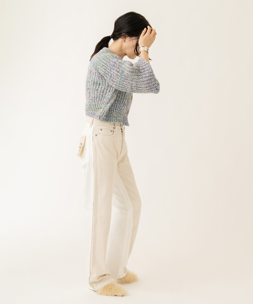 journal standard L'essage（ジャーナルスタンダードレサージュ）の「LANTANA カーディガン（カーディガン/ボレロ・レディース・ベージュ/ブルー系その他・FREE）」の11枚目の写真