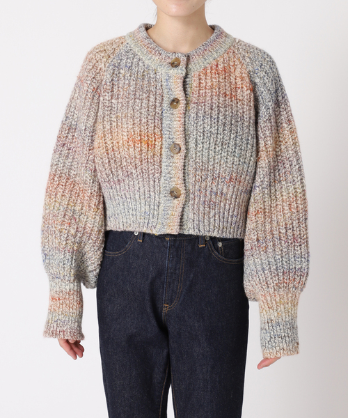 journal standard L'essage（ジャーナルスタンダードレサージュ）の「LANTANA カーディガン（カーディガン/ボレロ・レディース・ベージュ/ブルー系その他・FREE）」の17枚目の写真