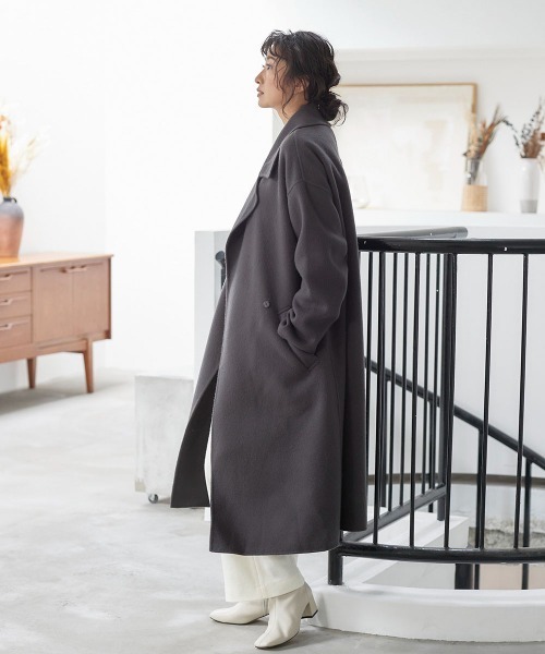 Super140ビッグカラーリバーコート